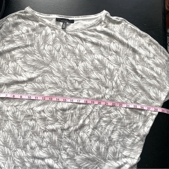 WHBM Grey Feather Bowman Batwing Dolman Tunic Sweater Top - Picture 7 of 8